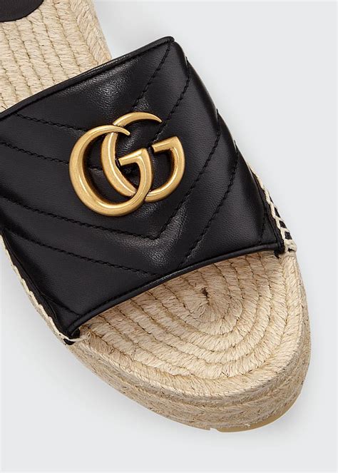 Gucci pilar platform espadrille sandals